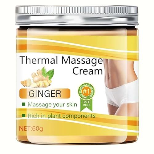 Anti Cellulite Slimming Cream, Fat Burning Cream with Ginger, Skin Tightening & Anti Cellulite, Tighten & Lift Crepe Control Body Creams, Hypoallergenic, Moisturizing for Thighs, Belly and Butt