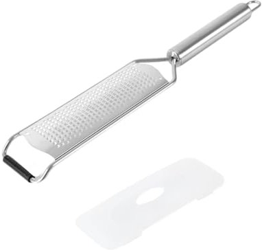 GMBYLBY Zestro Limone Professionale con Comoda Presa in Acciaio Inossidabile Grattugia Ergonomica Manico Vegetale.