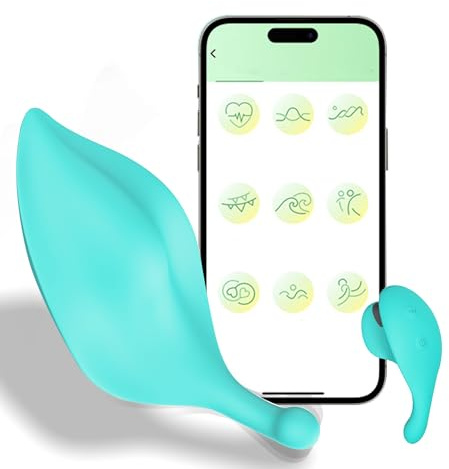 Buntune Vibratorensets für Frau Unsichtbarer Tragbarer Bullet Vibrator mit Vibrierende Fernbedienung 9 Vibrationsmodi Klitoris Stimulator APP Vibro Ei G-Punkt Vibratoren Sexspielzeug für Frauen Paare