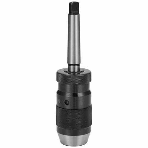 Kavolet Mandril Autoajustable de Alta Resistencia con, Portabrocas Integrado de Rápido sin Llave, Rango de Sujeción de 1-16 mm. B16 MT2 Autoajustable para Mandril de torno.