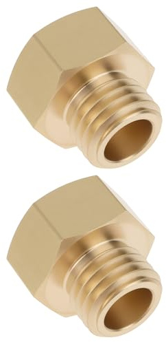 Briny River 2 adaptadores de latón M12X1.5 macho a hembra de 1/4 pulgadas para sistemas hidráulicos de equipos neumáticos
