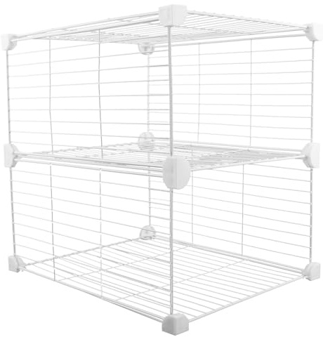 COHEALI Organizador de Congelador con Separadores Metálicos Cesta de Alambre para Frigorífico Divisores Verticales para Congeladores Tipo Arcón Estantería para Almacenamiento Cocina y