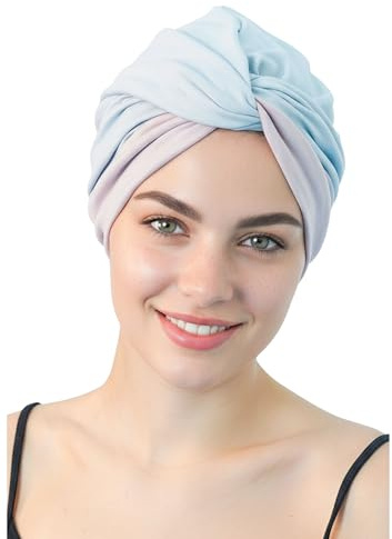 Deresina Headwear Twist Front Chemo Kopfbedeckung für Damen, Mützen für Krebspatienten, Bambus Hut bei Haarausfall, Chemotherapie Turban