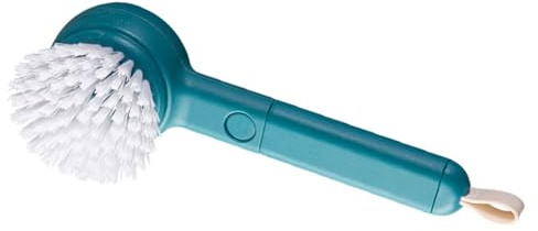 Holibanna Spazzola la Pulizia e Pelatura Frutta e Verdura 2 in 1 in Acciaio Inox e Abs Manico lungo Ergonomico, Utensile Cucina Multifunzione per Radici e Ortaggi, Facile da Usare