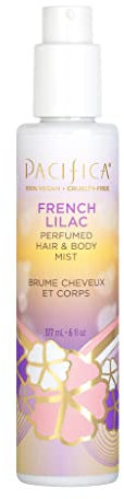 PACIFICA Perfumed Hair and Body Mist - French Lilac for Women 6 oz Body Mist, (Pack of 1)