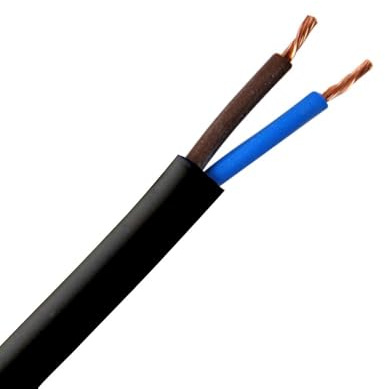 2/3/4 CORE ELECTRICAL FLEX CABLE WIRE LENGTH TWIN TRIPLE 0.75/1/1.5/2.5mm2 230V (2 Core 1.5mm x 10m)