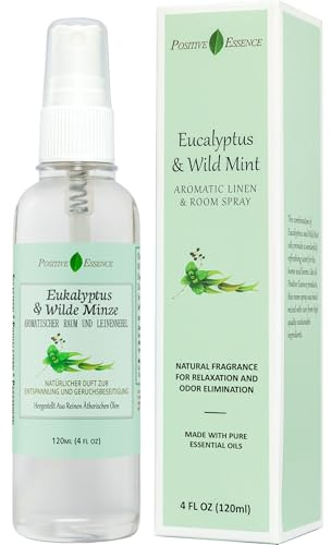 Eucalyptus & Wild Mint Pillow and Room Spray, Natural Air Fresheners for Home Fragrance, Made with Premium Essential Oils, Relax Your Body & Mind, Refreshing Home Fragrance and Bathroom Mist