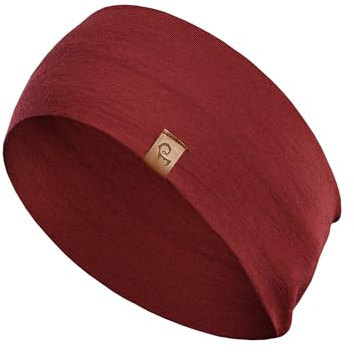 menique Herren 100% Merino Stirnband, Dünnes Atmungsaktives Sportband | Leichtes Lauf-Headband für Damen und Männer, thermoregulierend, für Joggen Wandern Radfahren Training, bequem unter Helmen