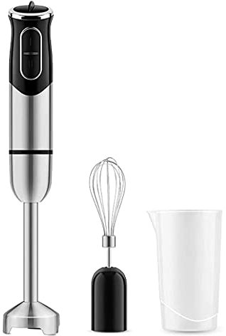 SMSOM Blender de inmersión, licuadora de Manos Multifuncional de 2 en 1 de 2 en 1, batidora Multifuncional, batidora, batidor para Hacer Batidos, puré, Comida para bebés, Sopa, etc.
