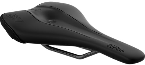 SQlab Unisex – Vuxen 611 Ergowave Active 2.1 MTB Tech & Trail cykelsadel, svart, 14 cm