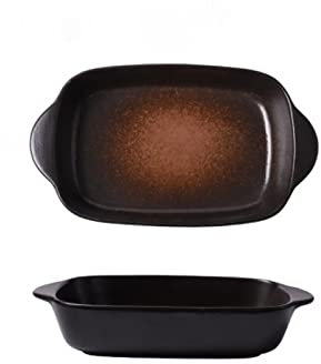 Baking Dish Ceramic Cake Baking Pan Japanese Cheesecake Microwave Baking Pan French Bread Mold Household Cookware (Color : Style 1)