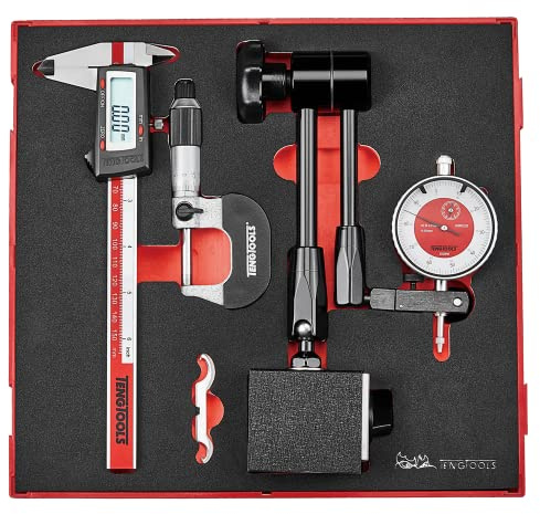 Teng Tools Measuring Tool Set 3 Pieces in EVA Foam Organizational Tool Tray - TEDIMM