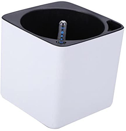 predolo Selbstbewässernder Weißer Topf für Pflanzen, Orchideen, mit Wasserstandsanzeige, L