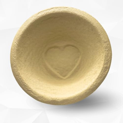 Gärkörbchen mit Herz - Holzschliff - 750g - rund Ø 18,5cm - Brotliebling Holzschliff Gärkörbchen - Naturprodukt aus Deutschland