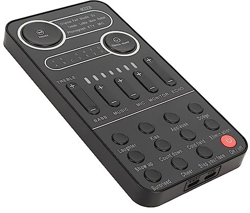 Tragbare Voice Changer-Soundkarte, Bluetooth 5.3 Mobile PC Voice Disguiser, mit 2 Kanälen und 9 Soundeffekten, Tragbare -Soundeffektmaschine für Gaming-Liveübertragungen