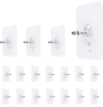 LAJAR 18 Pack Wall Screws Hanging Nails, Seamless Screws for Wall Mounting