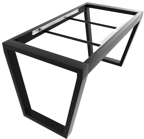 MetaloPro utdragbar bordsram, 140 x 70 x 72 cm, stabil och robust, för utdragbart matbord, bord, matsal, utdragbart bord, bordsben, ram, bordsfötter, vardagsrumsbord, köksbord, utdragbart