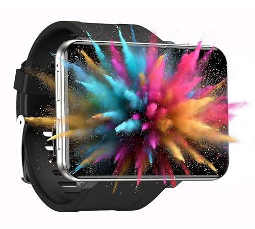 Silvergear® Smartwatch Männer & Frauen XL | 2.4 Zoll Touchscreen | Extra große Smart Watch | 16GB Speicher | Kamera, Anrufe, Apps | Fitness Uhr mit Herzfrequenzmesser | Schrittzähler | iOS, Android |