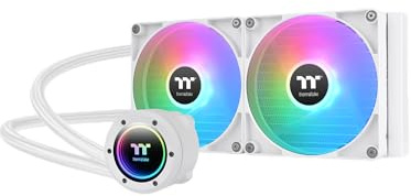 Thermaltake TH280 V2 ARGB Sync Snow AIO CPU Wasserkühlung 280mm, Infinity Mirror, 2x CT140 ARGB White PWM, Mainboard Sync, Intel/AMD