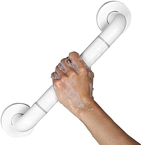 Grab Bar for Bathtubs and Showers，Handicap Bathroom Safety Rail for Elderly，Disability Assist Device Accessories Hold Up to 300 KG,White,40cm