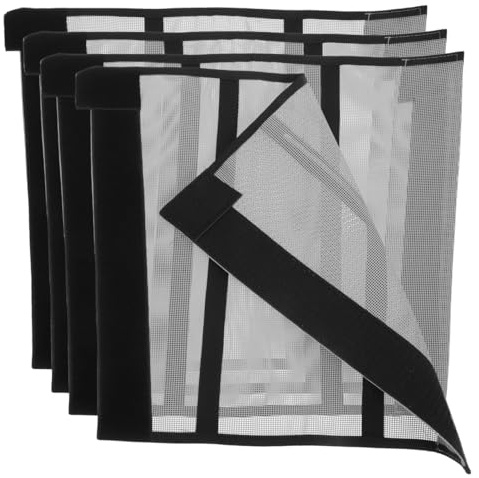 ROMISBABA Protector de piernas para caballos, mosquitera, juego de 4 piezas de malla para evitar daños en las pezuñas, fácil de usar para el uso diario