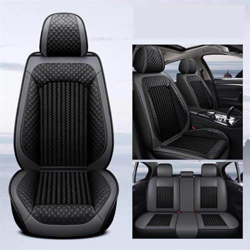 DZSFSTRHRRT Seat Covers For Car Universal Ice Silk Car Seat Cover For Mitsubishi For Lancer For Megane 3 4 For Chevy For Sonic For Hyundai Car Seat Protector(Red-Brown-Panel)