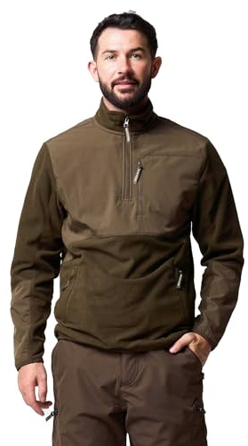 JACK PYKE Rannock Fleece Pullover Dark Olive Medium
