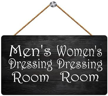 Farmhouse Wall Hanging Wood Plaque Sign s Wo's Dressing Room Wooden Decorative for Hotel Door 6x12 inch Creative Signs Poster - Home Decor
