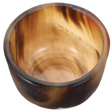 Alipis Tazza Da Tè Kung Fu in Corno Naturale, Set Da, Tazza Da Tè Cinese Piccola Decorativa, Design Artigianale Motivi Unici, Per Casa, Uso Quotidiano