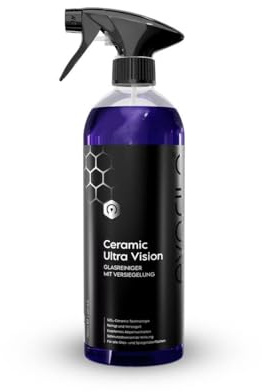 evorilo Ceramic Ultra Vision 750 ml Glasreiniger mit Scheibenversiegelung | SiO2 Ceramic Technologie für streifenfreie Reinigung, klare Sicht, starken Abperleffekt und schmutzabweisende Glasflächen