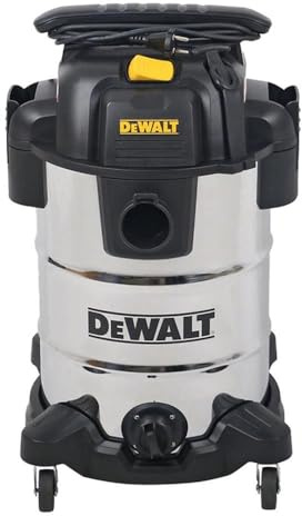 DEWALT Wet Dry Vacuum Cleaner 30L DXV30SA 1050W 15Kpa Stainless Steel 230V/50Hz UK Standard