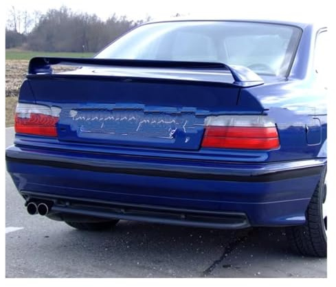 Auto-Heckspoiler Spoiler ABS-Kunststoff Mattschwarz Oder Glänzend Schwarzer Spoiler Für E36 M3 Heckflügel Für 3er E36 1990-2000 Heckspoilerlippe(Carbon fiber pattern)