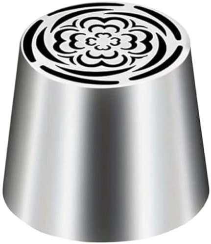Zghhc Beccuccio per À Poche Russo Extra Large in Acciaio Inossidabile, a Forma di Fiore, per Glassa Floreale E Decorazione di Torte.