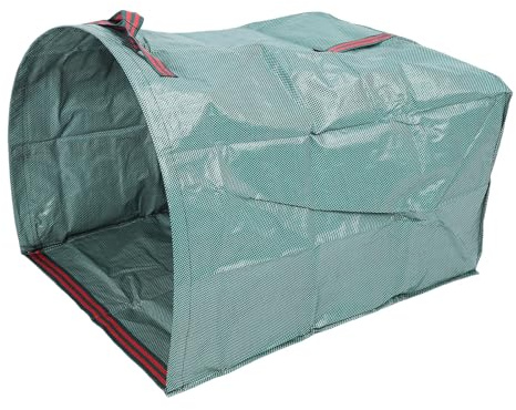 Gartenabfallsack, Selbststehend mit Flacher Kehrkante Wiederverwendbare Gartentaschen mit Traggriffen, Gartenabfall Laubsack zum Aufräumen von Schmutz, Blättern, Grasschnitt Freien (270L)