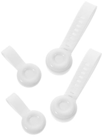 Toyvian 2 Paires Lève-abattant de Toilette en Silicone Blanc Installation Facile, Évite le Contact Direct, pour Salle de Bain et Personnes Âgées