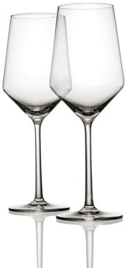 Schott Zwiesel Pure Glassware - White Wine Glasses - Set of 2, 408ml Capacity, Tritan Glass, Dishwasher Safe.