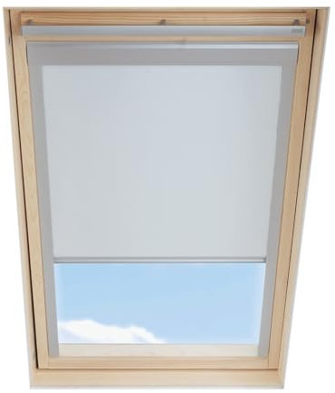 ITZALA Dachfenster Verdunkelungsrollo kompatibel mit VELUX F06, Weiss