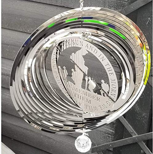 Stainless Steel Garden Wind Spinner For Home Or Garden - Remember Them