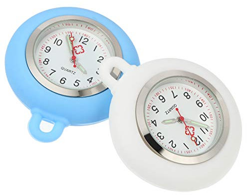 Schwesternuhr aus Silikon, digitale Krankenschwesteruhr, zum Anstecken, mit Silikonabdeckung, Brosche, Abzeichen, Spule, Sanitäter, medizinische Brosche, Taschenuhr für Krankenschwestern,