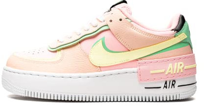 Nike Air Force 1 Shadow Arctic Punch Barley Volt CU8591-601, rosa (Artico Punch/Barely Volt/Cremisi Tint/Green Glow), 38 EU