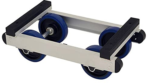 Aluminium Dolly Trolley with Wheels, Heavy Duty Furniture Mover, Piano Trolley, Capacity 550kg