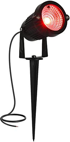 AHOTSUK LED Garden Spotlight Lighting Mains Powered Waterproof IP66 5W 12V DC Colour Changing Landscape Lights Low Voltage Spot Lights Outdoor Spike RGBW Lighting(1 Pack)