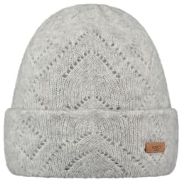 Barts Damen Beanie Bridgey Strickmütze mit Lochmuster 0252 Heather Grey 02
