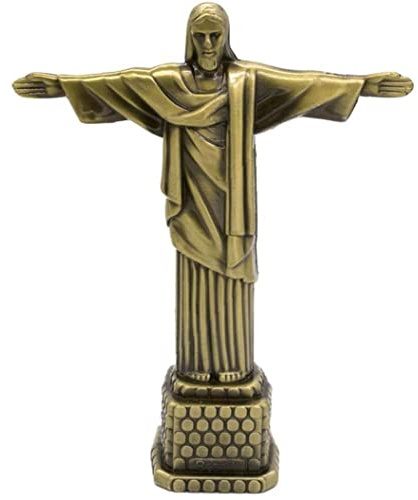 Danlai Metall Brasilien Crist Redentor Jesus Figur Christus Erlöser Statue Katholische Geschenk Wohnkultur