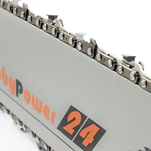 Catena per motosega semi-scalpello, 3/8, 1,1 mm, 40 TG, lunghezza di taglio 25 cm, compatibile con motosega Parkside PKSA 20-Li B2