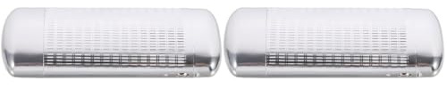 PACKOVE Brillenetui Aluminium Hartcase - 2er Set Metall Etui Silber | Schmales Hardcase Brillenetui mit weicher Innenauskleidung, leichtes Alu Etui für Brillen und Sonnenbrillen unterwegs