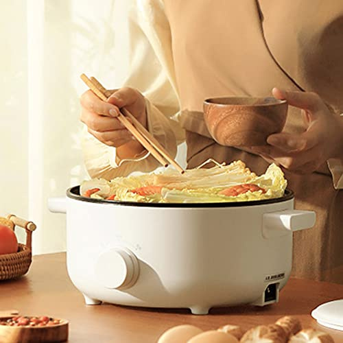 Pentola Elettrica 3L, Pentola Elettrica Multifunzionale, Fornello Ramen Portatile, Fornello Da Cucina Multifunzionale Con Coperchio In Vetro Temperato, Potenza Regolabile, Per Tagliatelle, Frittura, P