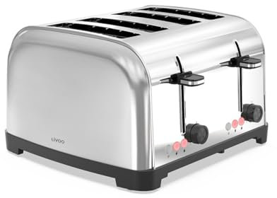 Grille-pains 4 Fentes 1700w Gris - DOD197