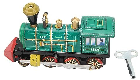 Syrisora ​​Locomotora de Juguete de Cuerda, Hojalata de Metal Hecha a Mano, Vintage, Retro, Tren de Cuerda, Juguete para Colección, Regalo, Fiesta, Cumpleaños