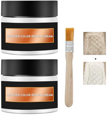 HASAIKA® Bálsamo para el Cuidado del Cuero, Crema para Piel, Crema para el Cuidado, para el Cuidado del Cuero De AutomóViles, Bolsos, Zapatos, Sillones De Cuero (Blanco)